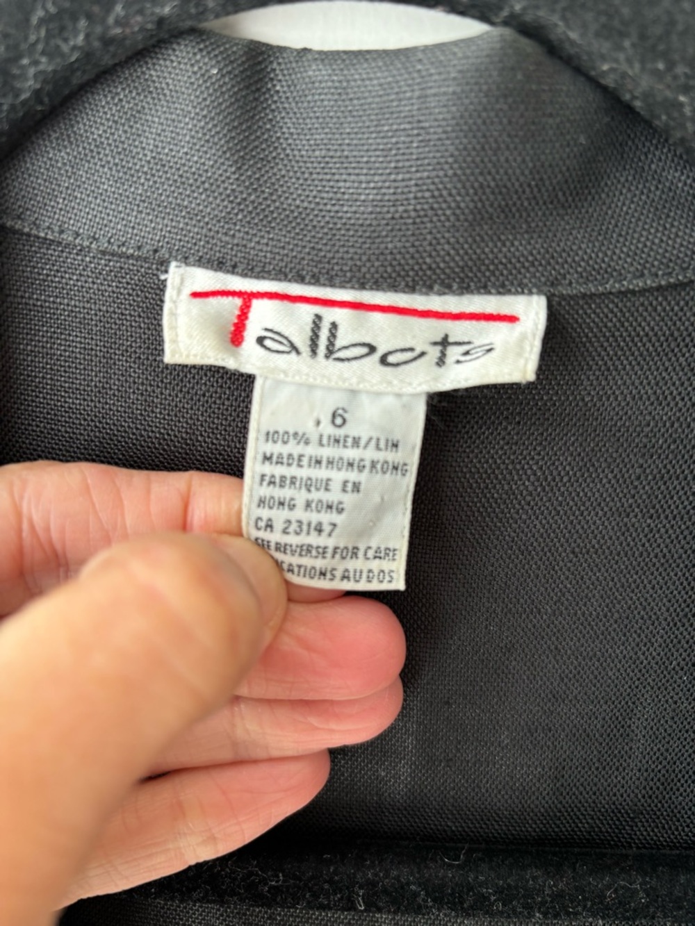Vintage Talbots 100% Linen Blazer Jacket Size 6 Medium Minimalist Classic - Picture 3 of 11